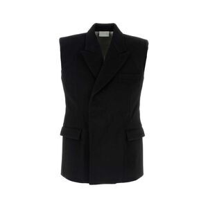 VTMNTS Double-Breasted Sleeveless Blazer Men BLACK Outerwear